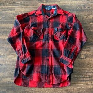 Vintage 80s Woolrich plaid flannel
